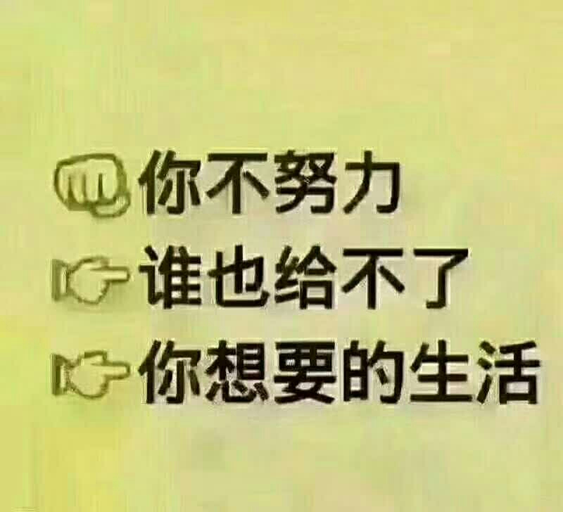 努力了不一定有回报,但不努力是一定不会得到回报的